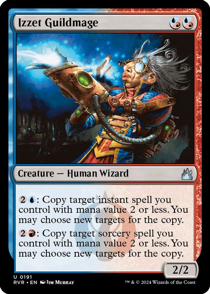 2024 Magic: The Gathering: Ravnica Remastered (RVR) - Izzet Guildmage (#191, Uncommon) (, Near Mint)