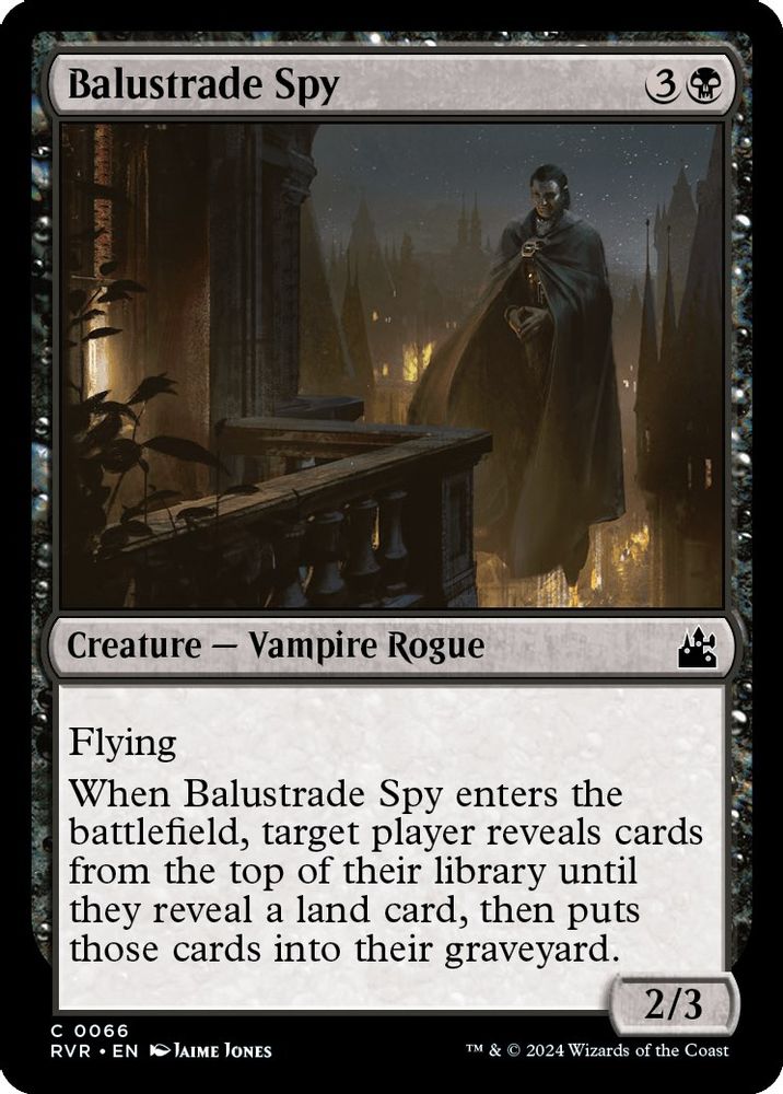 2024 Magic: The Gathering: Ravnica Remastered (RVR) - Balustrade Spy (#66, Common) (, Near Mint)