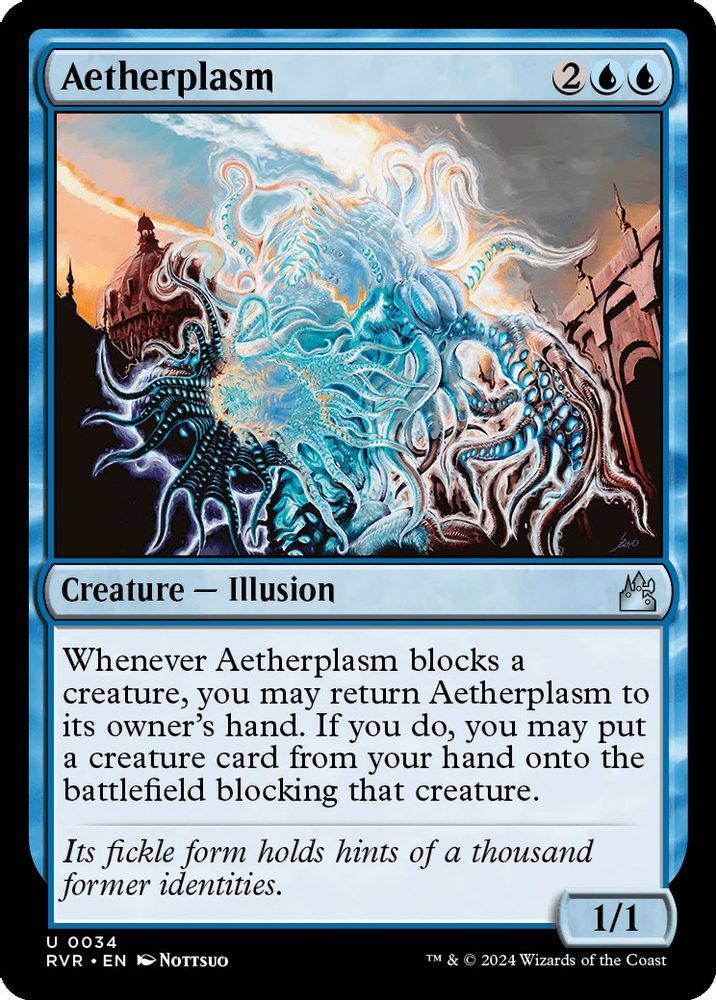 2024 Magic: The Gathering: Ravnica Remastered (RVR) - Aetherplasm (#34, Uncommon) (Foil, Near Mint)
