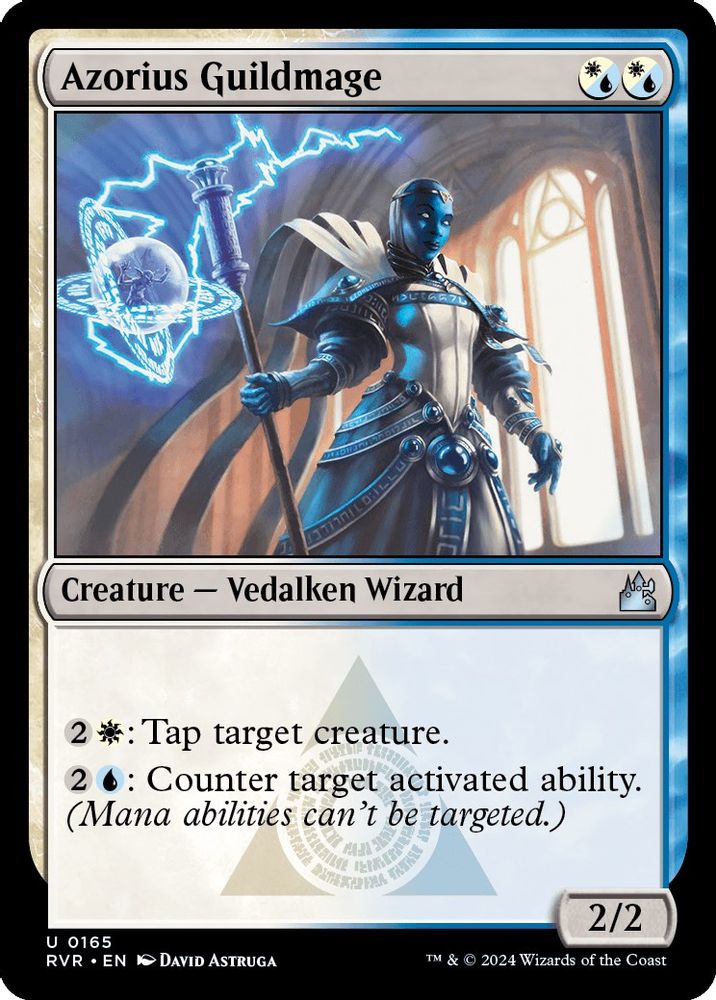 2024 Magic: The Gathering: Ravnica Remastered (RVR) - Azorius Guildmage (#165, Uncommon) (, Near Mint)