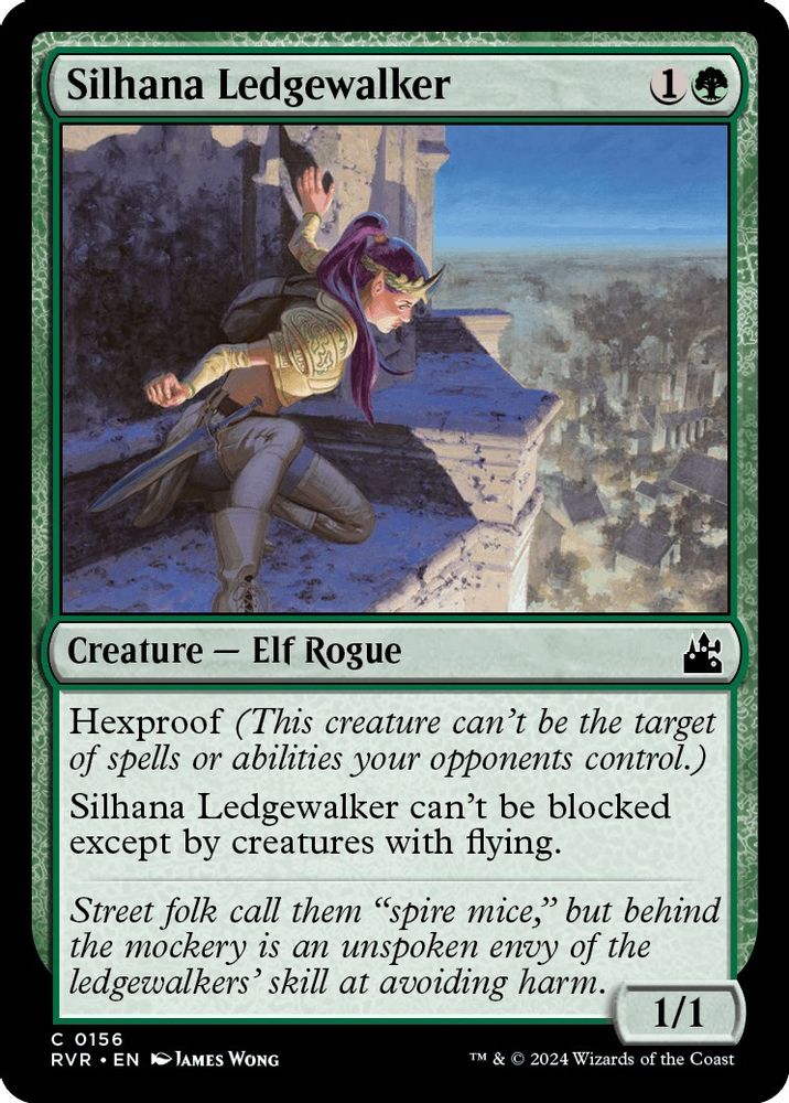 2024 Magic: The Gathering: Ravnica Remastered (RVR) - Silhana Ledgewalker (#156, Common) (, Near Mint)