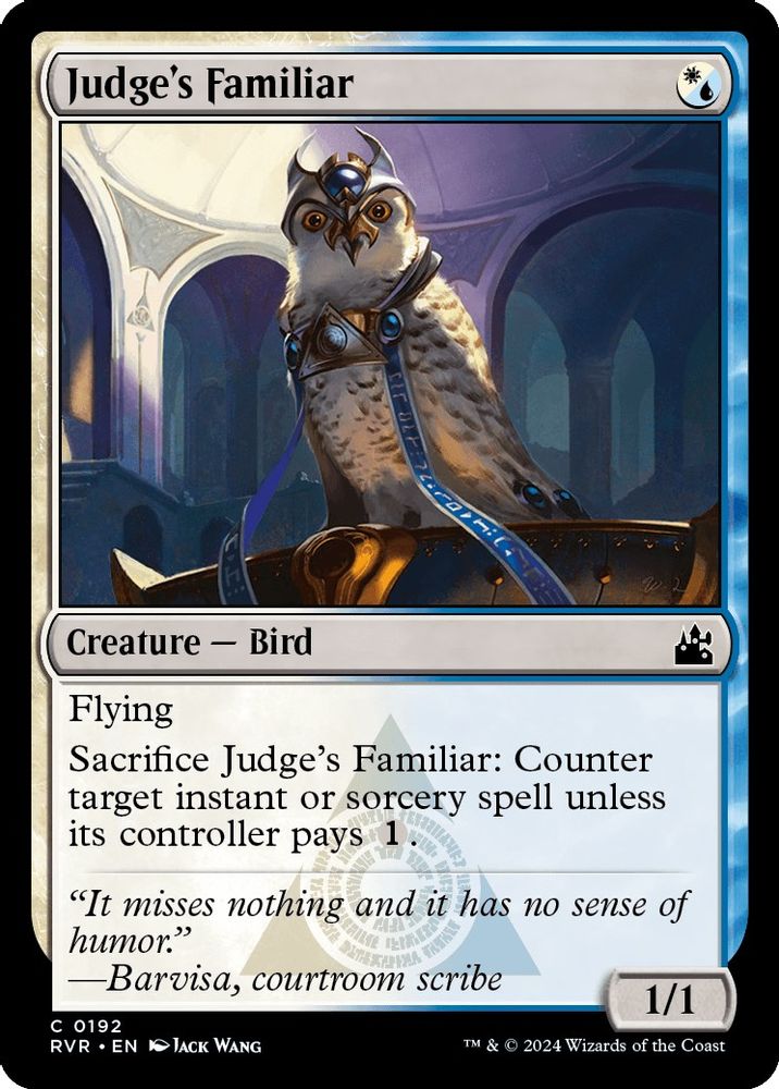 2024 Magic: The Gathering: Ravnica Remastered (RVR) - Judges Familiar (#192, Common) (, Near Mint)