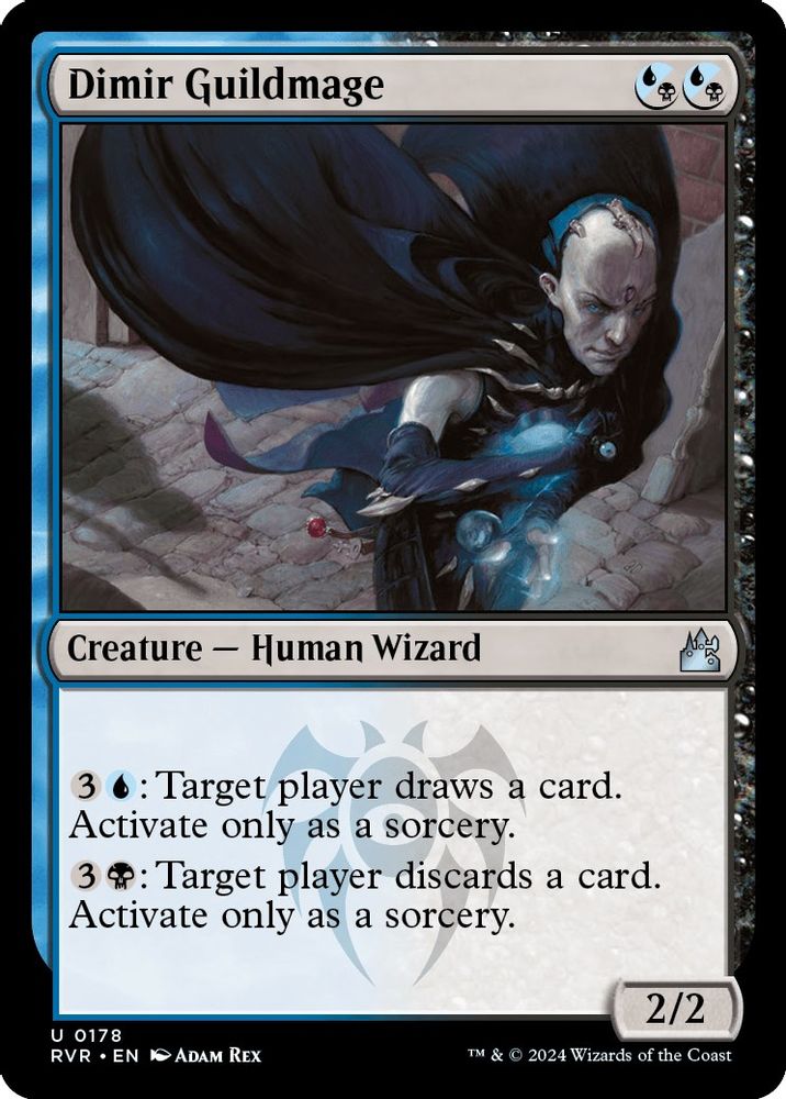2024 Magic: The Gathering: Ravnica Remastered (RVR) - Dimir Guildmage (#178, Uncommon) (, Near Mint)