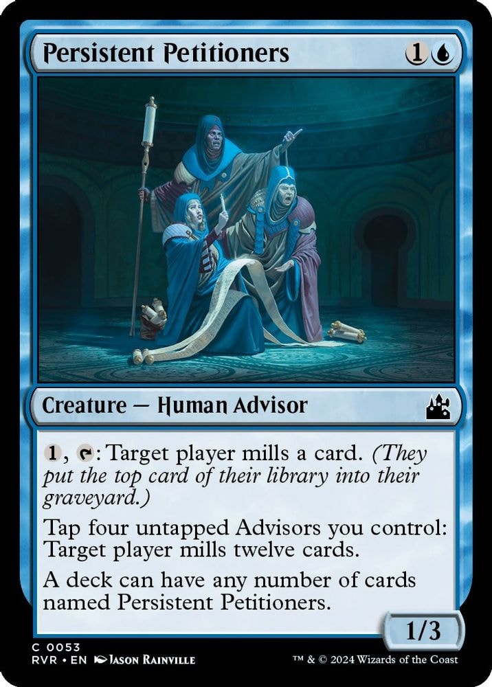 2024 Magic: The Gathering: Ravnica Remastered (RVR) - Persistent Petitioners (#53, Common) (, Near Mint)