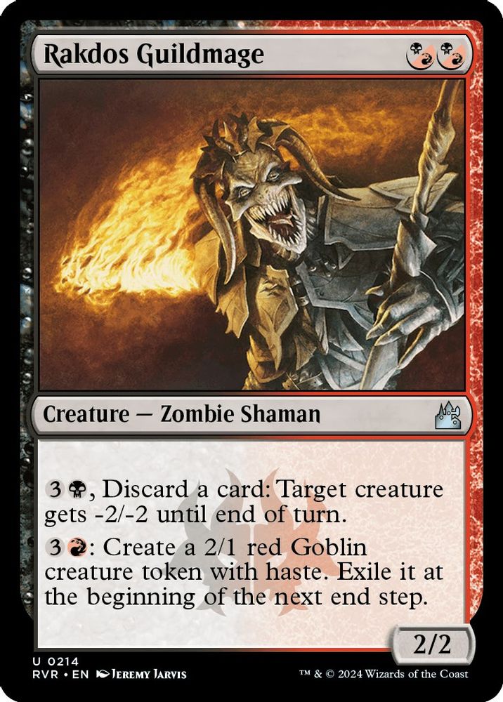 2024 Magic: The Gathering: Ravnica Remastered (RVR) - Rakdos Guildmage (#214, Uncommon) (, Near Mint)