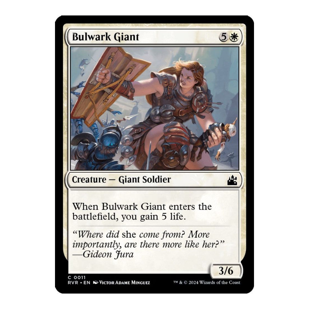 2024 Magic: The Gathering: Ravnica Remastered (RVR) - Bulwark Giant (#11, Common) (Foil, Near Mint)