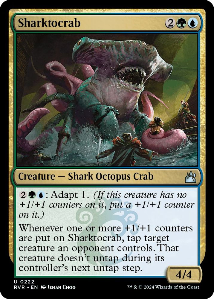 2024 Magic: The Gathering: Ravnica Remastered (RVR) - Sharktocrab (#222, Uncommon) (Foil, Near Mint)