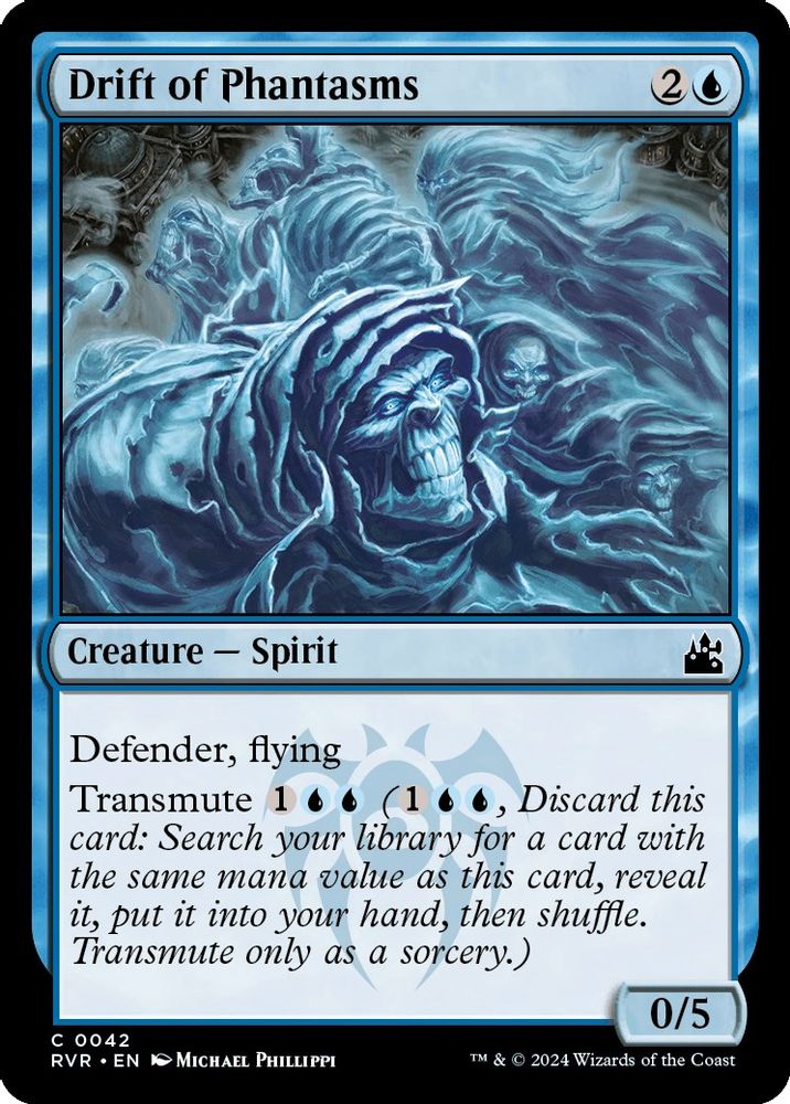 2024 Magic: The Gathering: Ravnica Remastered (RVR) - Drift of Phantasms (#42, Common)