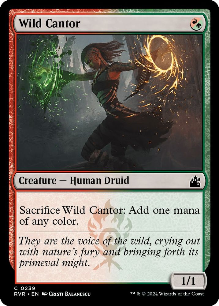 2024 Magic: The Gathering: Ravnica Remastered (RVR) - Wild Cantor (#239, Common) (, Near Mint)
