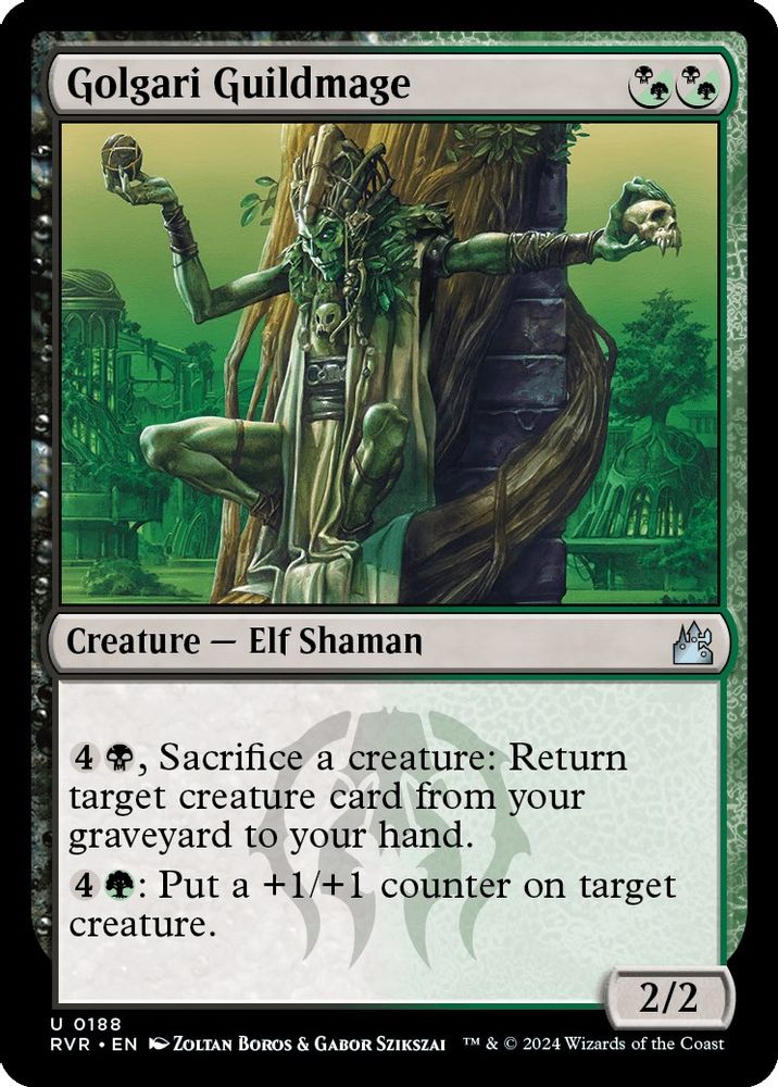 2024 Magic: The Gathering: Ravnica Remastered (RVR) - Golgari Guildmage (#188, Uncommon) (, Near Mint)