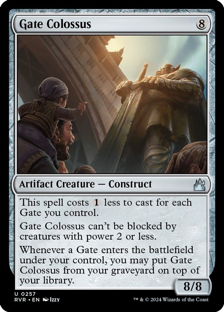 2024 Magic: The Gathering: Ravnica Remastered (RVR) - Gate Colossus (#257, Uncommon) (Foil, Near Mint)