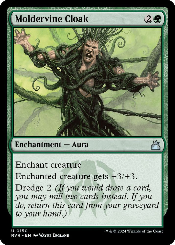 2024 Magic: The Gathering: Ravnica Remastered (RVR) - Moldervine Cloak (#150, Uncommon) (Foil, Near Mint)