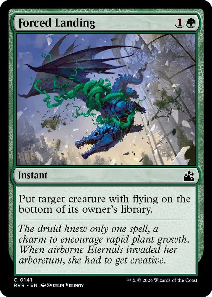 2024 Magic: The Gathering: Ravnica Remastered (RVR) - Forced Landing (#141, Common) (, Near Mint)