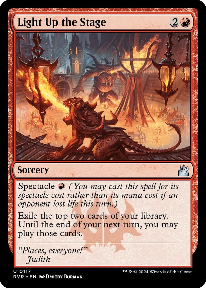 2024 Magic: The Gathering: Ravnica Remastered (RVR) - Light Up the Stage (#117, Uncommon) (Foil, Near Mint)