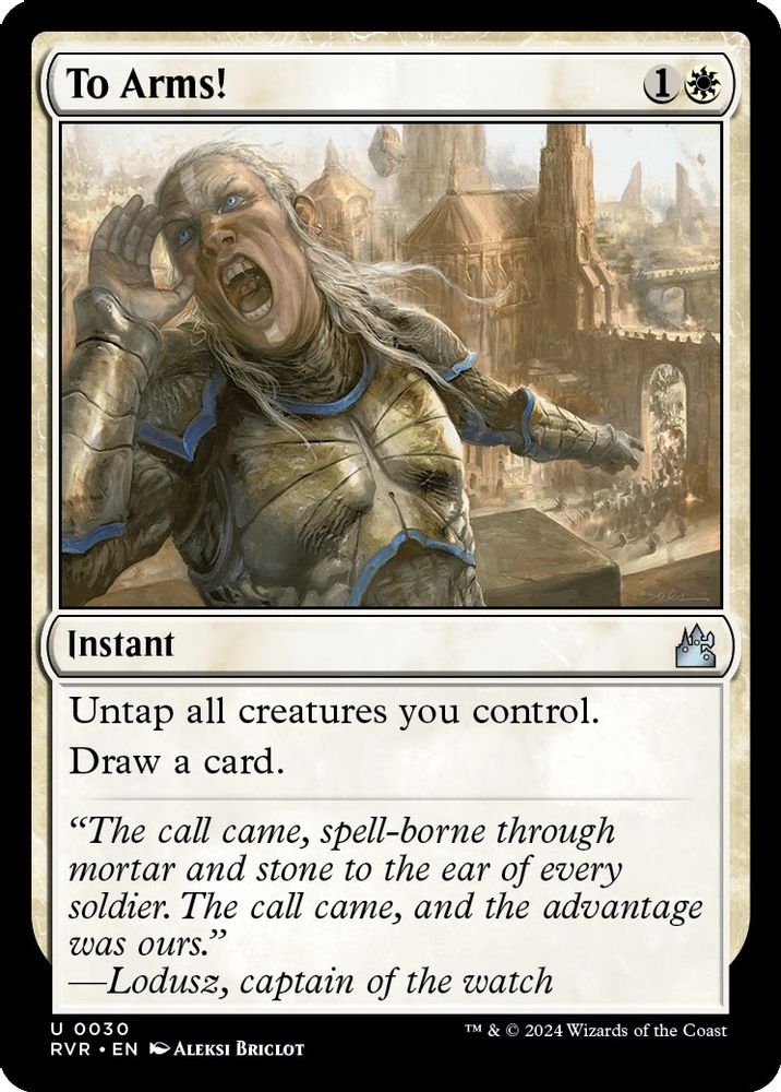 2024 Magic: The Gathering: Ravnica Remastered (RVR) - To Arms (#30, Uncommon)
