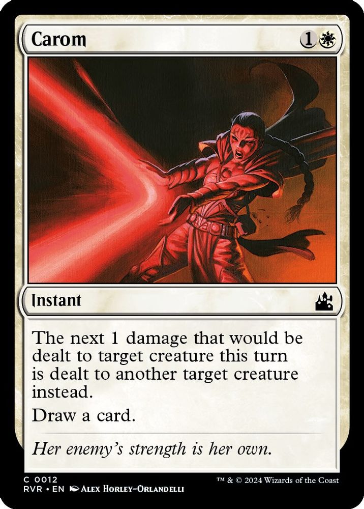2024 Magic: The Gathering: Ravnica Remastered (RVR) - Carom (#12, Common) (, Near Mint)