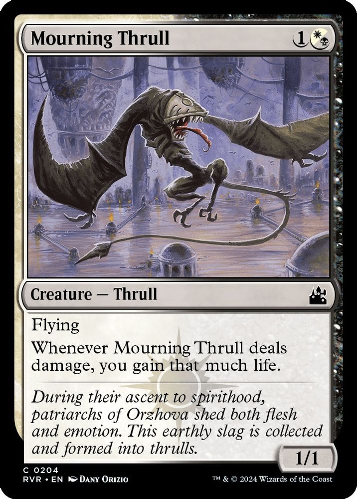 2024 Magic: The Gathering: Ravnica Remastered (RVR) - Mourning Thrull (#204, Common) (, Near Mint)