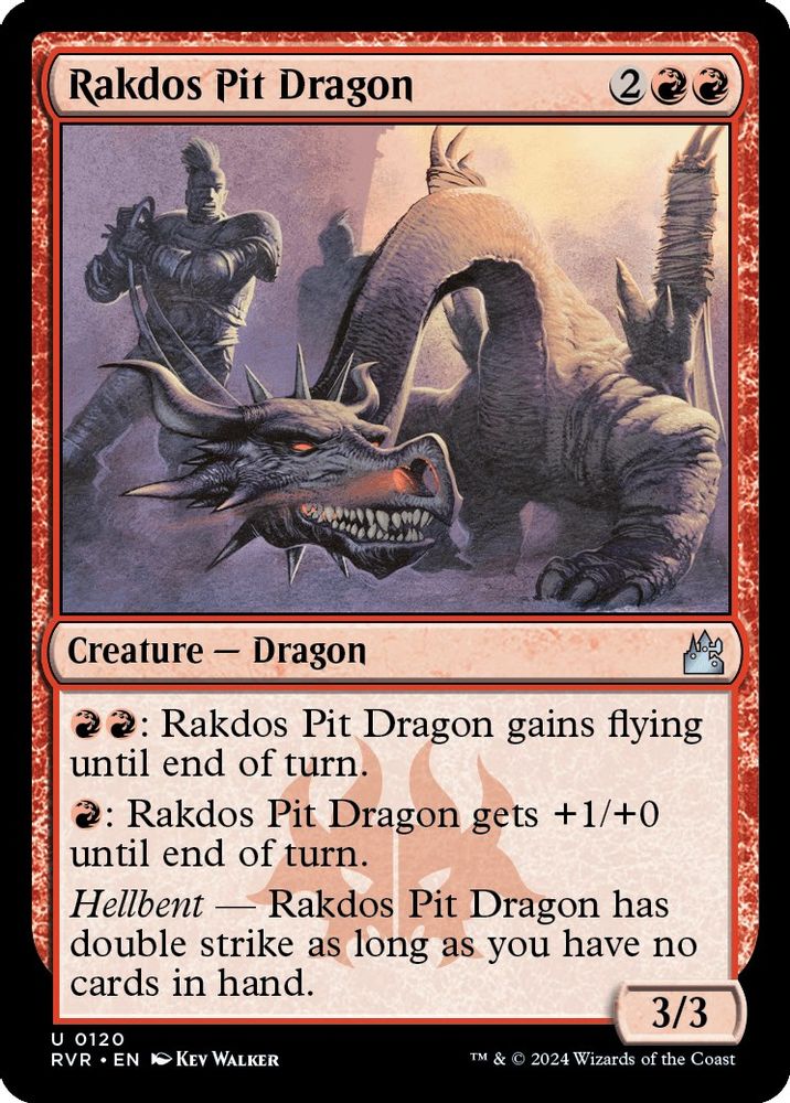 2024 Magic: The Gathering: Ravnica Remastered (RVR) - Rakdos Pit Dragon (#120, Uncommon)