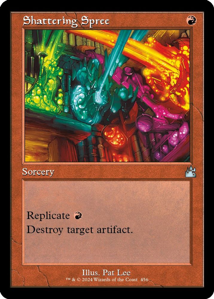 2024 Magic: The Gathering: Ravnica Remastered (RVR) - Shattering Spree Retro Frame (#456, Uncommon) (, Near Mint)