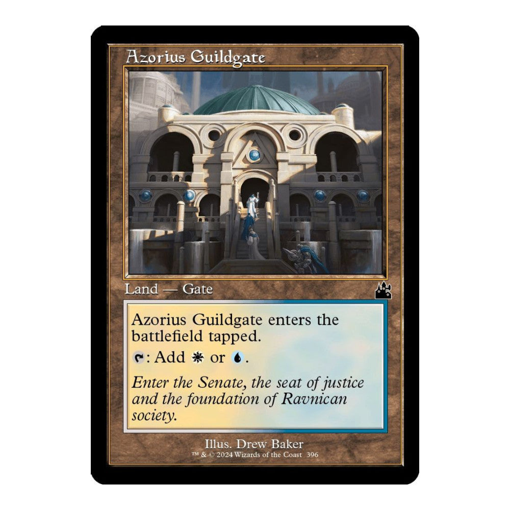2024 Magic: The Gathering: Ravnica Remastered (RVR) - Azorius Guildgate Retro Frame (#396, Common) (, Near Mint)