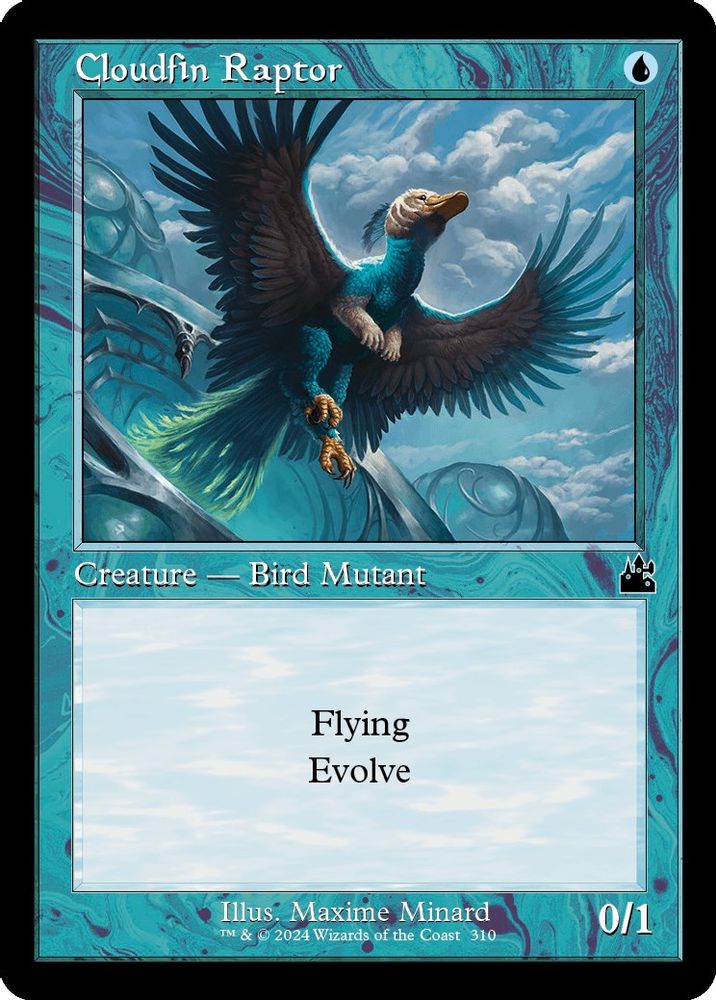 2024 Magic: The Gathering: Ravnica Remastered (RVR) - Cloudfin Raptor Retro Frame (#310, Common) (, Near Mint)