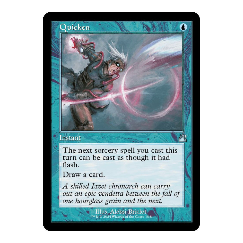 2024 Magic: The Gathering: Ravnica Remastered (RVR) - Quicken Retro Frame (#318, Uncommon)