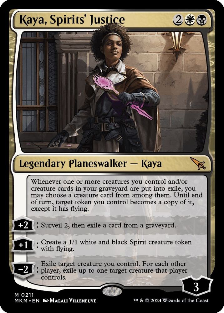 2024 Magic: The Gathering: Murders at Karlov Manor (MKM) - Kaya Spirits Justice (#211, Mythic Rare) (, Near Mint)