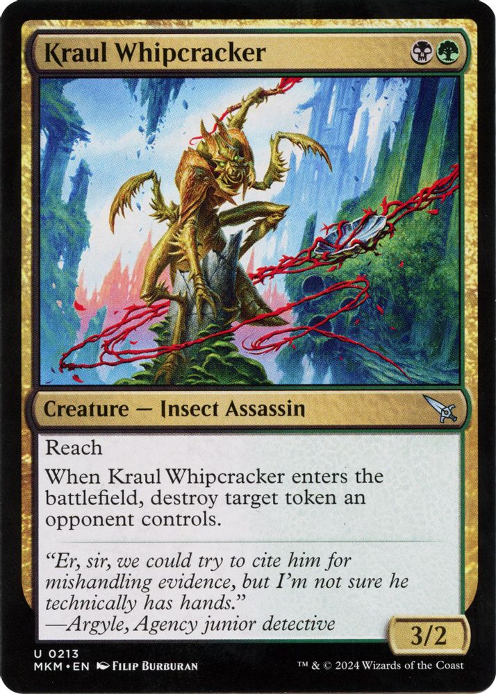 2024 Magic: The Gathering: Murders at Karlov Manor (MKM) - Kraul Whipcracker a (#213, Uncommon)