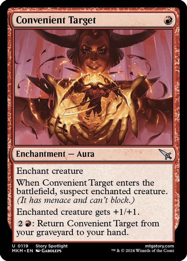 2024 Magic: The Gathering: Murders at Karlov Manor (MKM) - Convenient Target (#119, Uncommon) (, Near Mint)