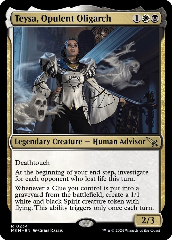 2024 Magic: The Gathering: Murders at Karlov Manor (MKM) - Teysa Opulent Oligarch (#234, Rare) (, Near Mint)