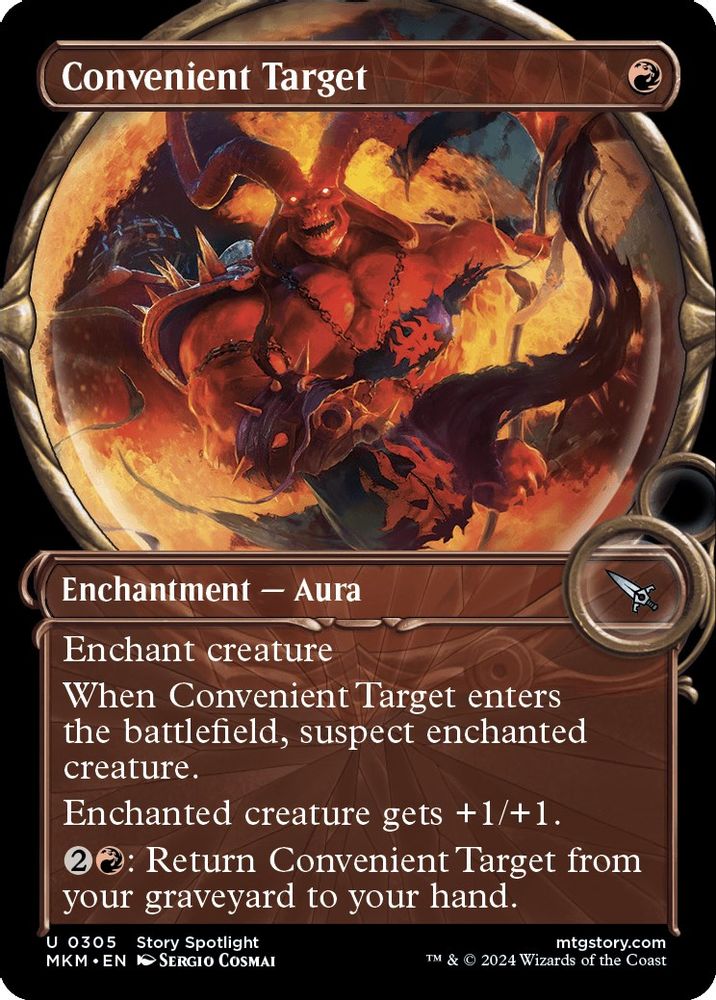 2024 Magic: The Gathering: Murders at Karlov Manor (MKM) - Convenient Target Showcase (#305, Uncommon) (, Near Mint)