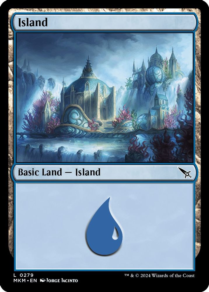 2024 Magic: The Gathering: Murders at Karlov Manor (MKM) - Island 0279 (#279, Land) (, Near Mint)