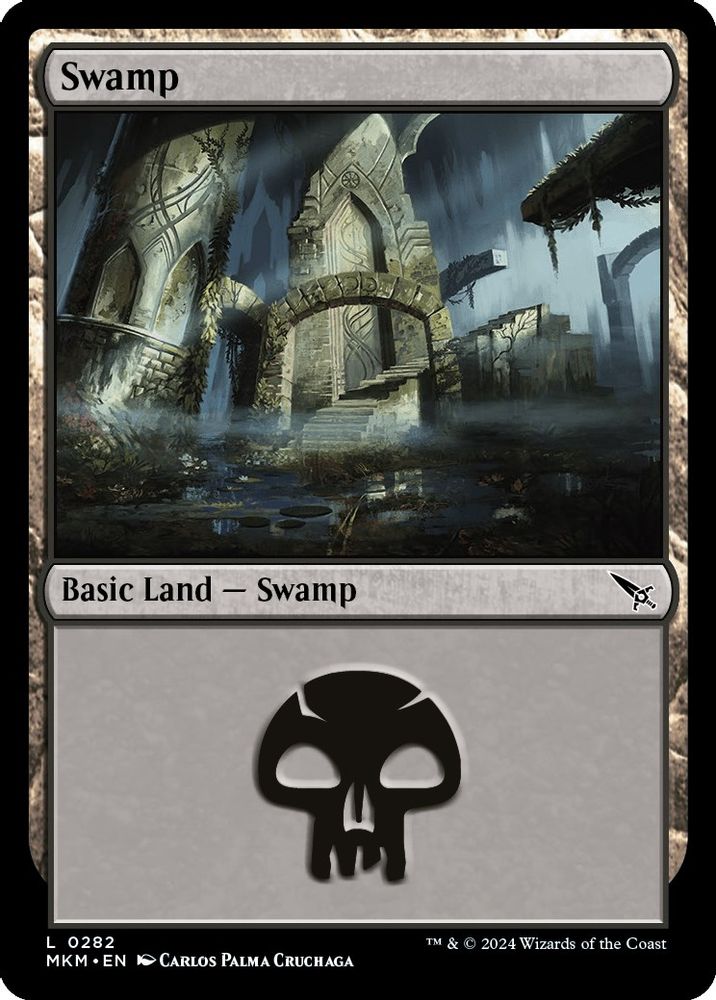 2024 Magic: The Gathering: Murders at Karlov Manor (MKM) - Swamp 0282 (#282, Land)