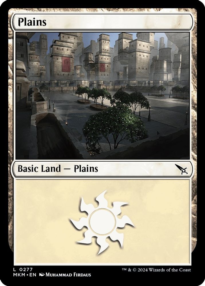 2024 Magic: The Gathering: Murders at Karlov Manor (MKM) - Plains 0277 (#277, Land) (, Near Mint)