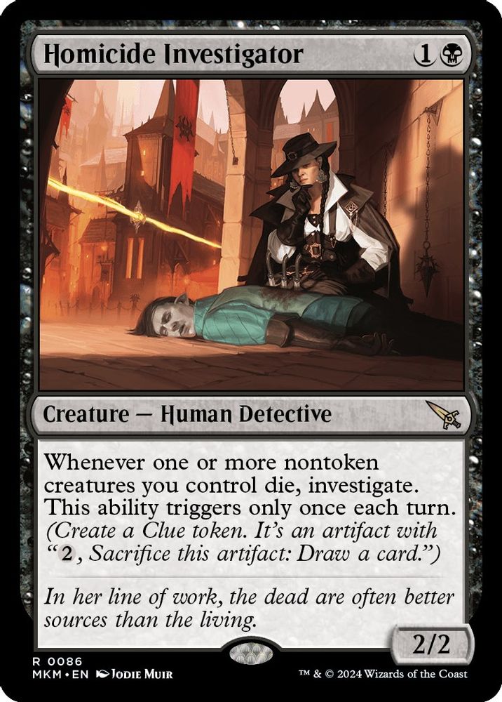 2024 Magic: The Gathering: Murders at Karlov Manor (MKM) - Homicide Investigator (#86, Rare) (, Near Mint)