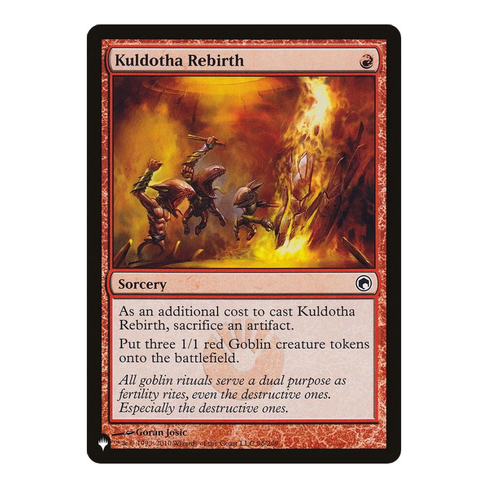 2026 Magic: The Gathering: The List Reprints (LIST) - Kuldotha Rebirth (#96/249, Common) (, Near Mint)
