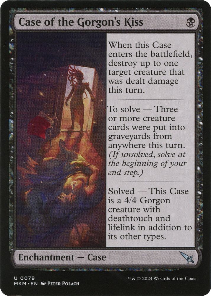 2024 Magic: The Gathering: Murders at Karlov Manor (MKM) - Case of the Gorgons Kiss a (#79, Uncommon) (, Near Mint)