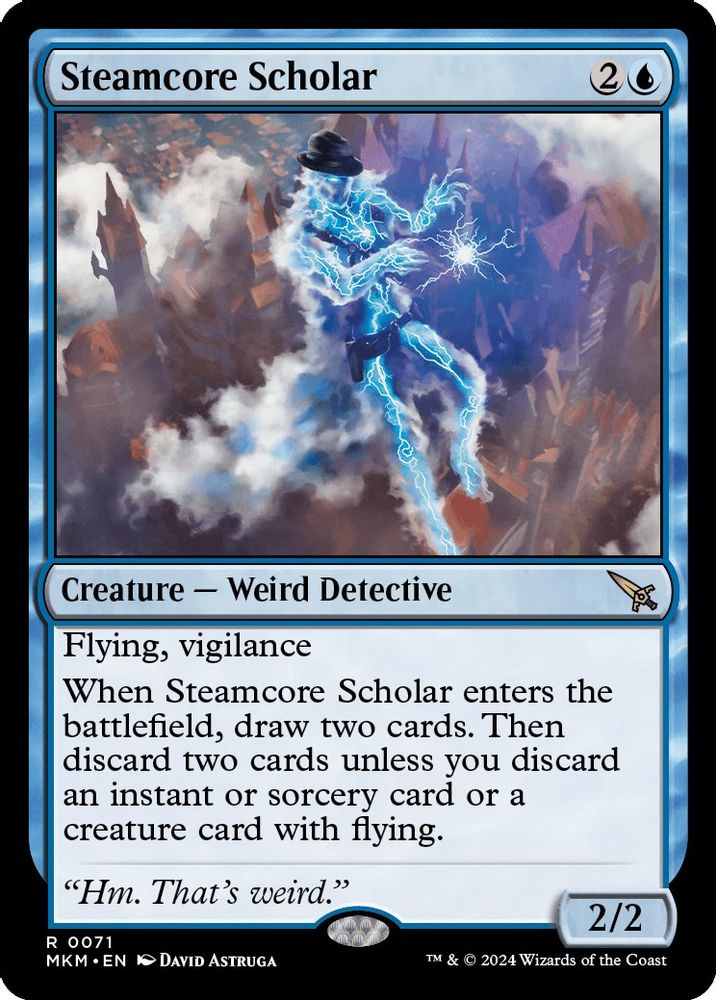 2024 Magic: The Gathering: Murders at Karlov Manor (MKM) - Steamcore Scholar (#71, Rare) (, Near Mint)