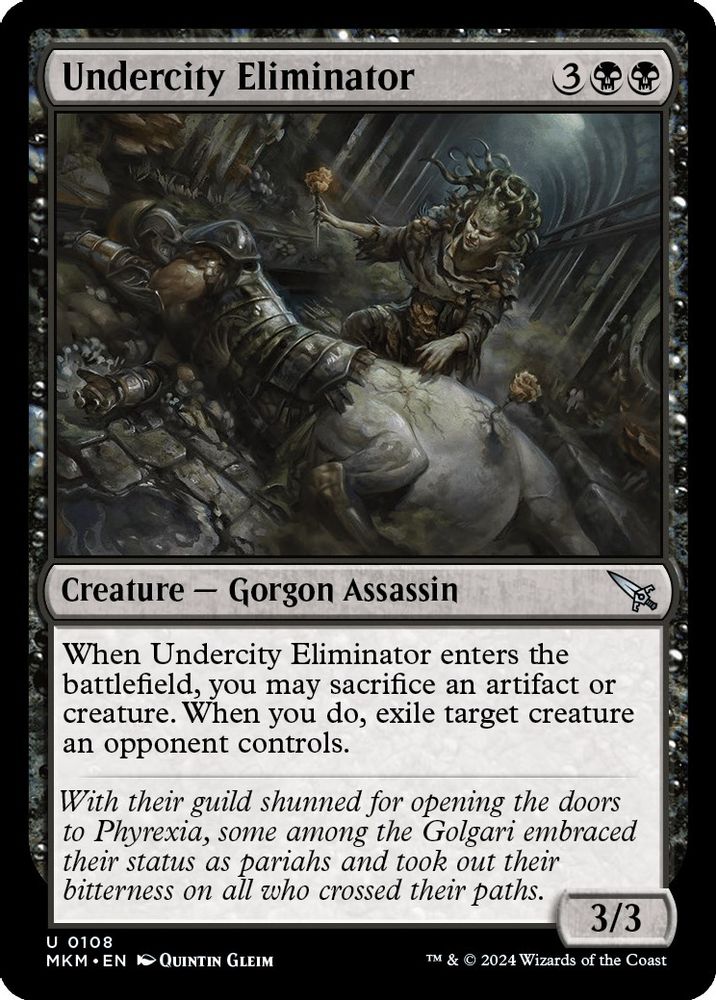 2024 Magic: The Gathering: Murders at Karlov Manor (MKM) - Undercity Eliminator (#108, Uncommon)