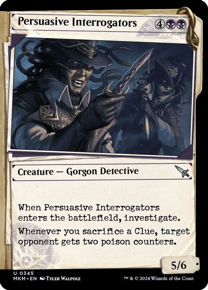 2024 Magic: The Gathering: Murders at Karlov Manor (MKM) - Persuasive Interrogators Showcase (#345, Uncommon)