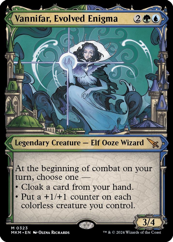 2024 Magic: The Gathering: Murders at Karlov Manor (MKM) - Vannifar Evolved Enigma Showcase 0323 (#323, Mythic Rare) (, Near Mint)