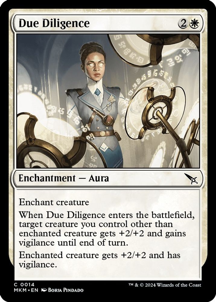2024 Magic: The Gathering: Murders at Karlov Manor (MKM) - Due Diligence (#14, Common)