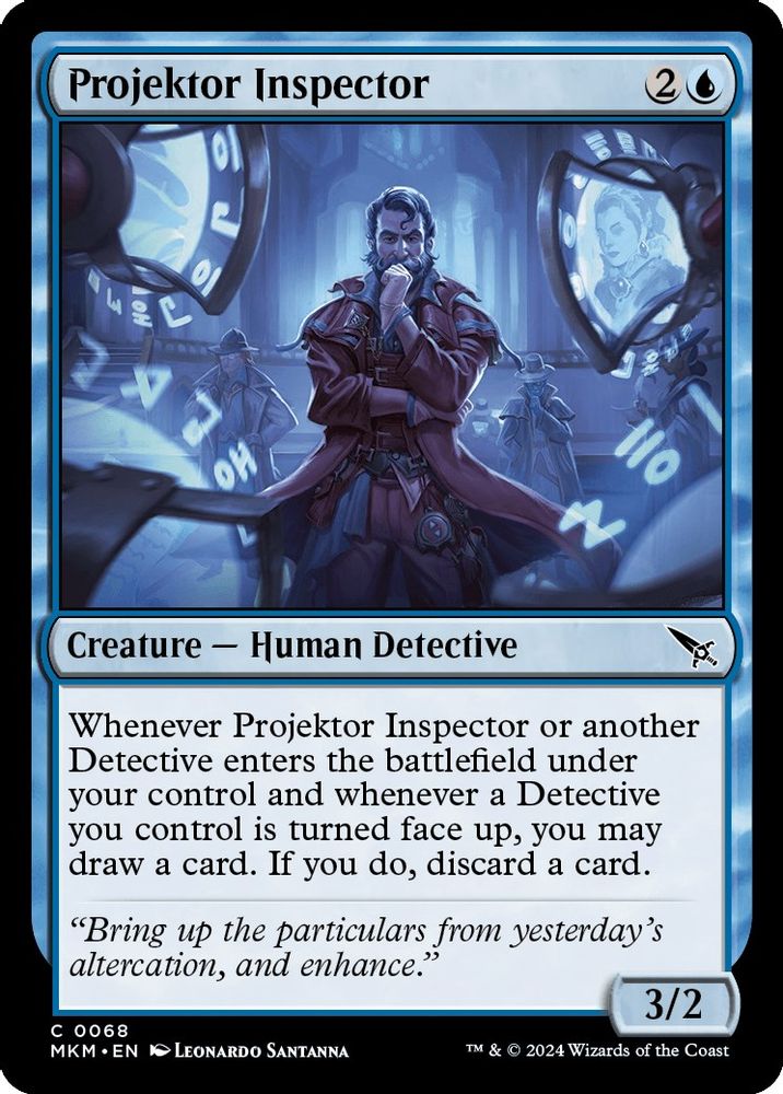 2024 Magic: The Gathering: Murders at Karlov Manor (MKM) - Projektor Inspector (#68, Common)