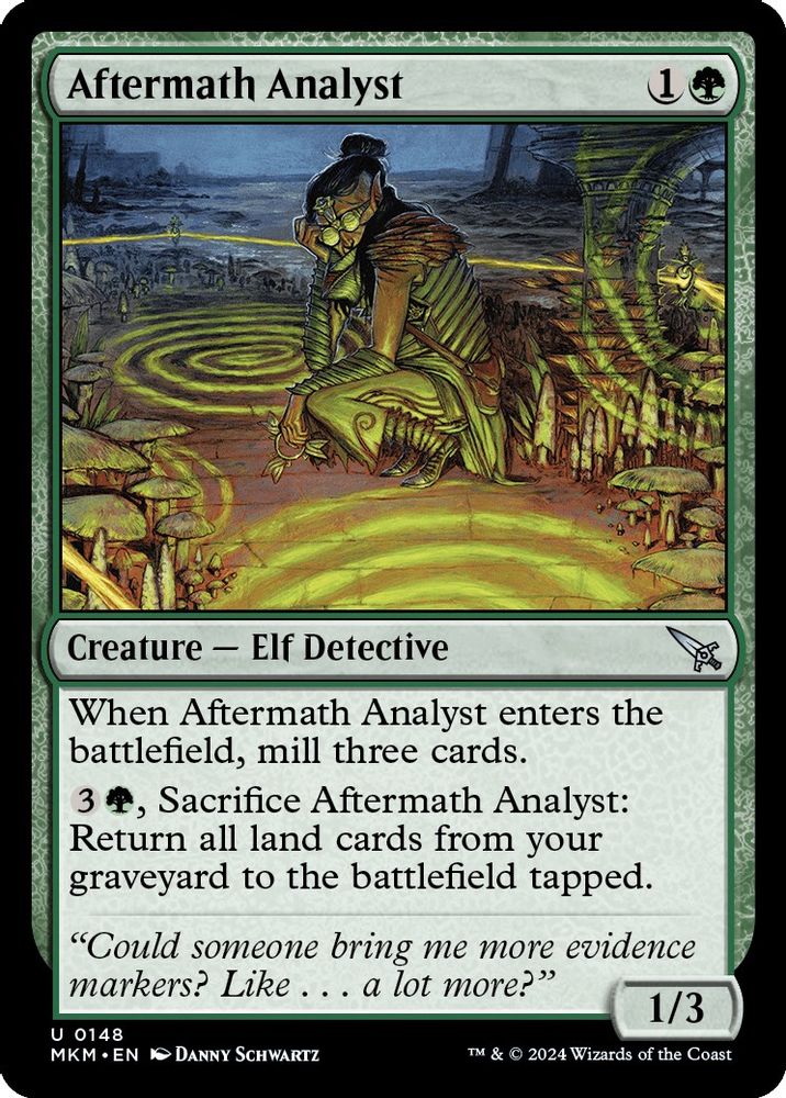 2024 Magic: The Gathering: Murders at Karlov Manor (MKM) - Aftermath Analyst (#148, Uncommon) (Foil, Near Mint)