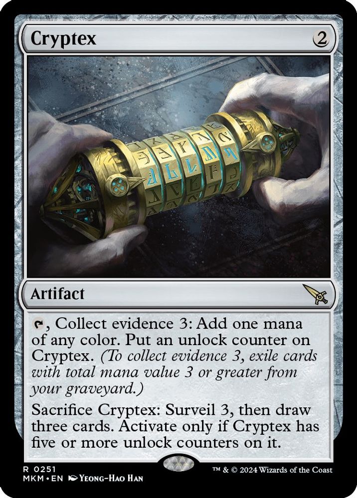 2024 Magic: The Gathering: Murders at Karlov Manor (MKM) - Cryptex (#251, Rare) (, Near Mint)