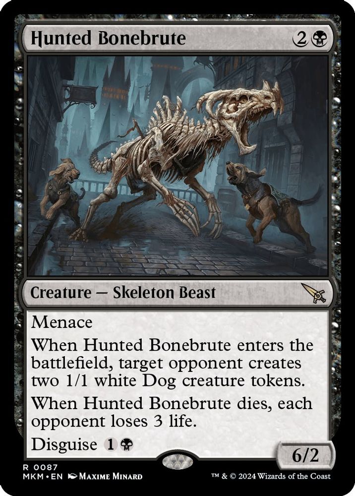 2024 Magic: The Gathering: Murders at Karlov Manor (MKM) - Hunted Bonebrute (#87, Rare) (, Near Mint)