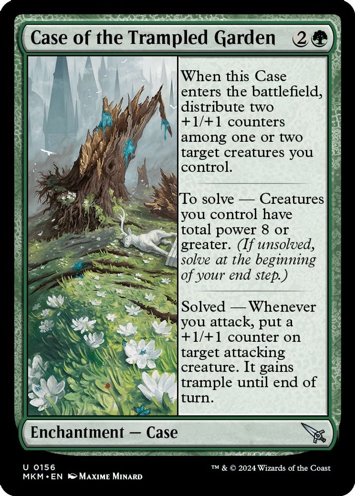 2024 Magic: The Gathering: Murders at Karlov Manor (MKM) - Case of the Trampled Garden (#156, Uncommon)