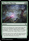 2024 Magic: The Gathering: Murders at Karlov Manor (MKM) - They Went This Way (#178, Common) (, Near Mint)