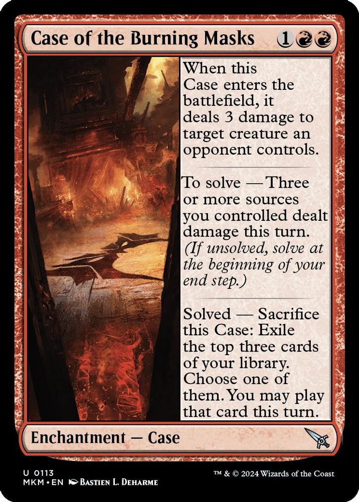 2024 Magic: The Gathering: Murders at Karlov Manor (MKM) - Case of the Burning Masks (#113, Uncommon) (, Near Mint)