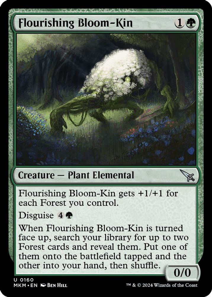 2024 Magic: The Gathering: Murders at Karlov Manor (MKM) - Flourishing Bloom Kin (#160, Uncommon)